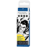 Набор капиллярных ручек Faber-Castell Pitt Artist Pen Manga Black set