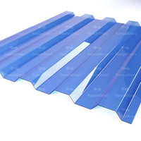 Профилированный поликарбонат 0 8 мм 1 05 х 2 м синий 1050*2000
