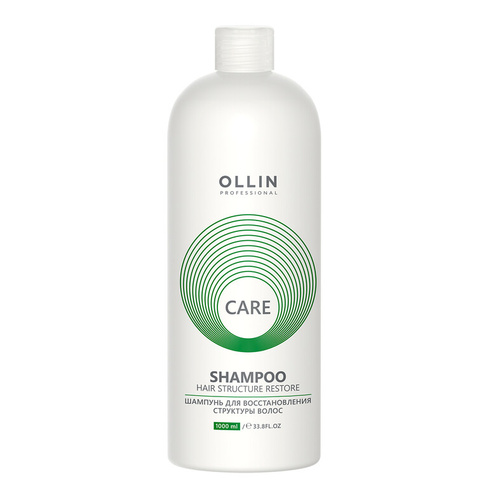 Care Шампунь для восстановления структуры волос, 1000 мл, OLLIN OLLIN Professional