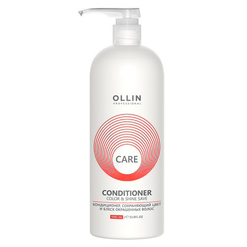 Care Кондиционер, сохраняющий цвет и блеск окрашенных волос, 1000 мл, OLLIN OLLIN Professional