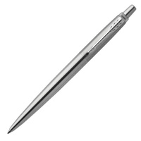 Ручка гелевая PARKER Jotter Stainless Steel CT корпус серебристый детали из нержавеющей стали черная 2020646