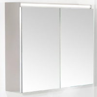 Зеркальный шкаф Armadi Art 547-C Vallessi с подсветкой 80х64 см, кашемир матовая Soft touch