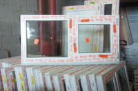 Пластиковое окно одностворчатое с поворотно-откидным открыванием однохкамерное 600х1200