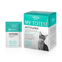 Актифлора пробиотик для кошек аналог Фортифлора MY TOTEM ACTIFLORA синбиотический комплекс, 1 саше 1 гр