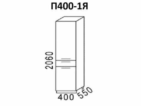 Кухонный напольный пенал Эра П40 с 1 ящиком