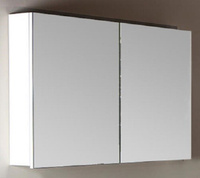 Зеркальный шкаф Armadi Art Vallessi 100 546-W белый глянец с подсветкой