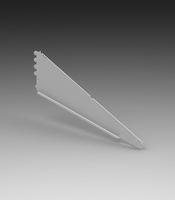 Полкодержатель усиленный наклонный (угол наклона 22°) 900 мм, комплект (25сер.),Глянец,RAL9016 Белый