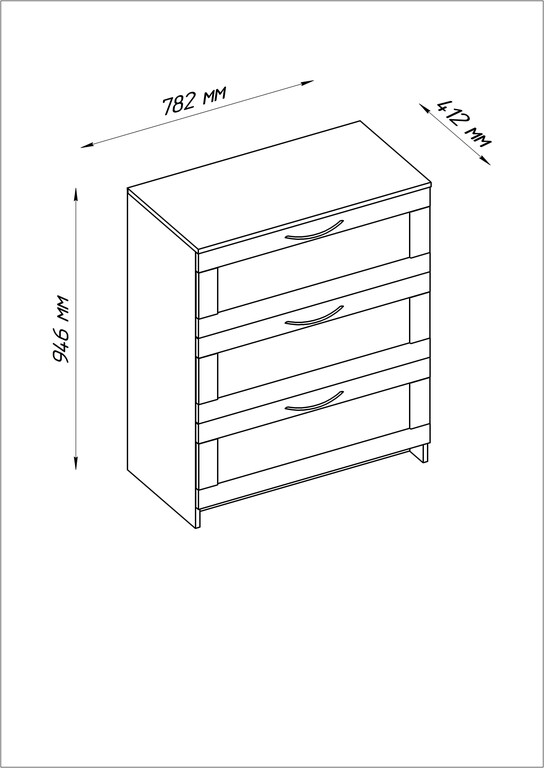 Бримнэс комод с 3 ящиками инструкция