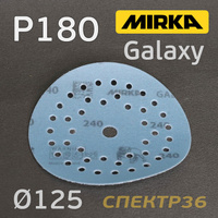 Круг шлифовальный 125мм Mirka Galaxy P180 Multi липучка FY6M209918