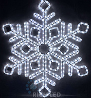 Светодиодная снежинка Премиум 70 см белый арт RL-SFDL70-W