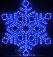 Светодиодная снежинка Премиум 70 см синий арт RL-SFDL70-B